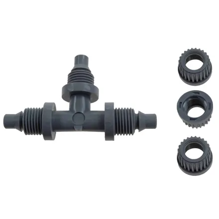 Ambic T Connector with Nuts for Teat Spray Unit