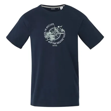 Men's Cline IX T-Shirt Navy Compass S