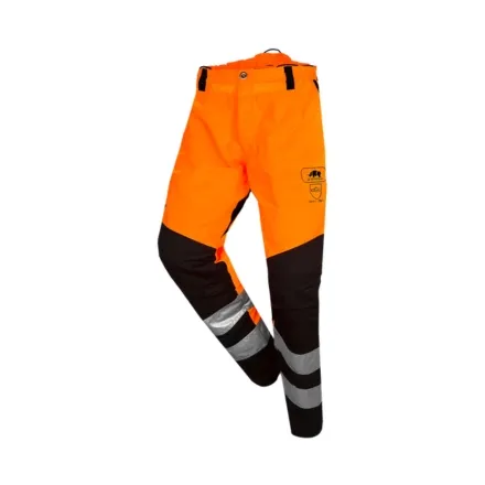 SIP Protection BasePro Perthus Flash Hi-Vis Trousers - Orange/Black XS