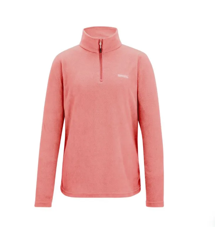 Women's Sweethart Lightweight Half-Zip Fleece Peach Pink 10