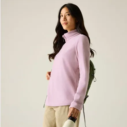 Women's Sweethart Lightweight Half-Zip Fleece Powder Lilac 10