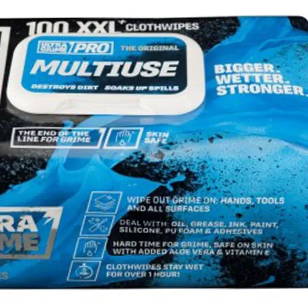 Ultragrime Pro Multiuse Wipes (100pc)
