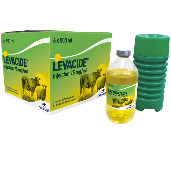 Levacide Injection 6 x 500ml 75mg/ml