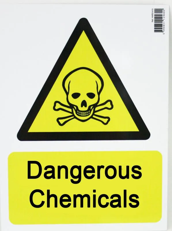  Dangerous Chemicals Sign
