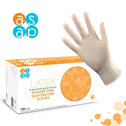 ASAP Latex PF Glove 240mm (Box of 100) Small
