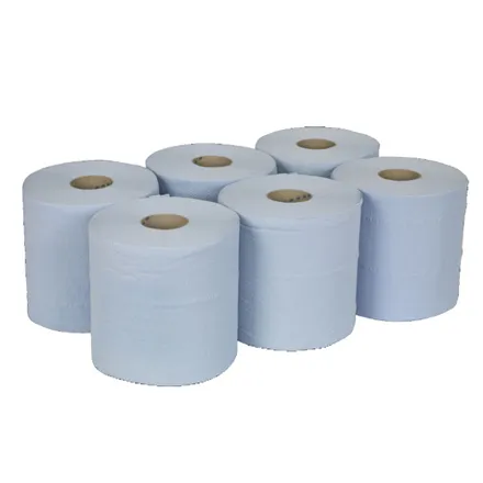 2 Ply Paper Blue 6 pack