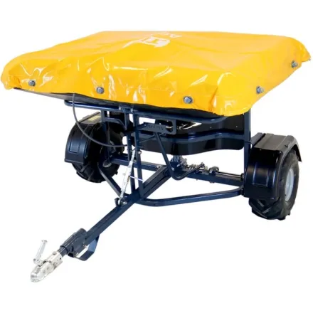 Manually Controlled ATV Fertiliser Spreader Black