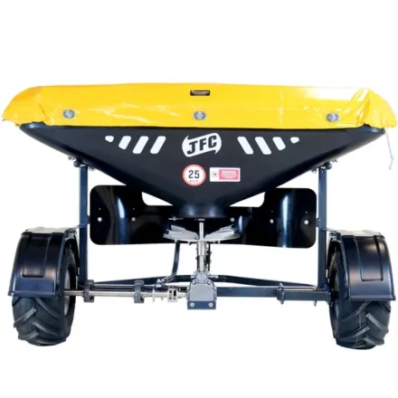 Manually Controlled ATV Fertiliser Spreader Black