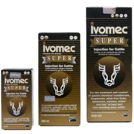 Ivomec Super Injection (Ivermectin, Clorsulan) 50 ml