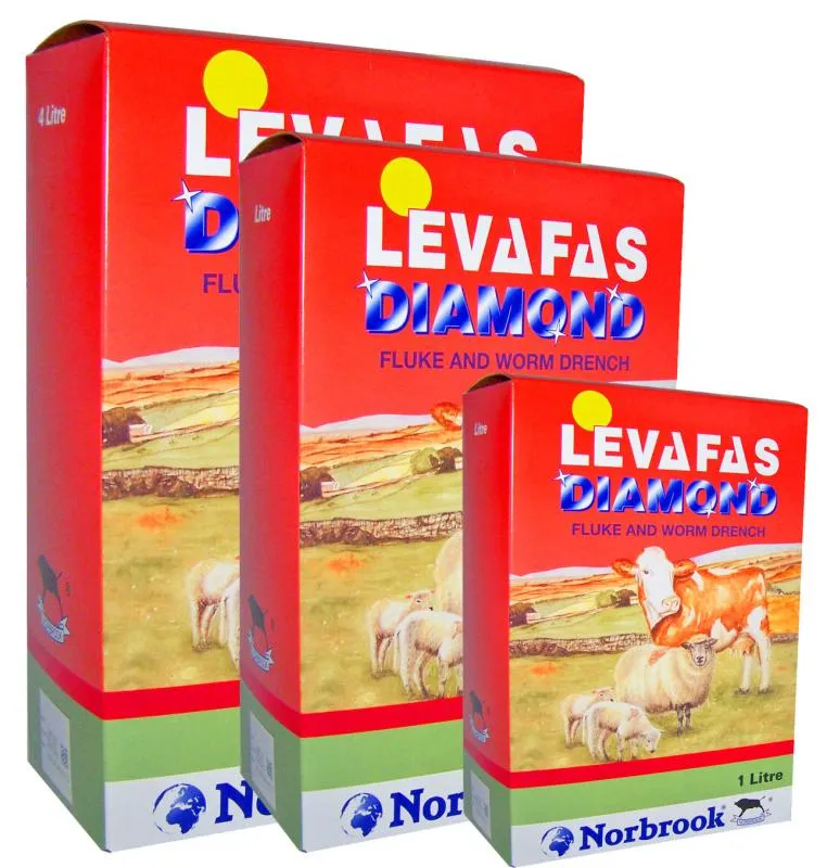 Levafas Diamond (Levamisole hyrochloride, Oxyclozanide) 1 Litre