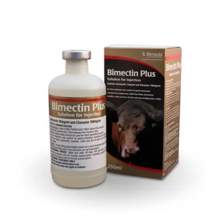 Bimectin Plus Injection (Ivermectin, Clorsulan) 250 ml