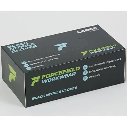 Black Nitrile Gloves (100 pack) Medium