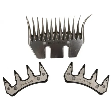 Burgon and Ball Shearing Comb 96mm & 2 Cutters