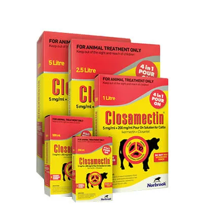 Closamectin Pour-On (Ivermectin, Closantle) 1.0 Litre