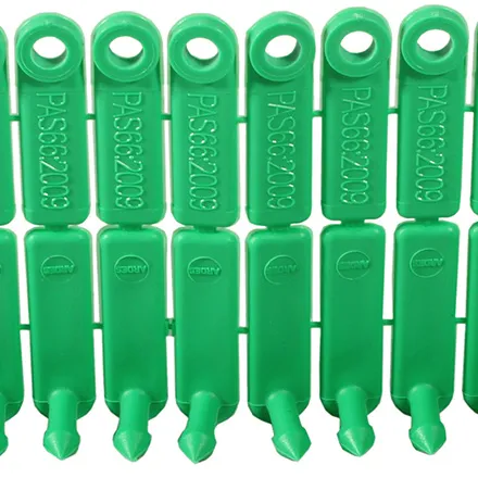 Ear tag lamb green numbered  pk 100 0-99