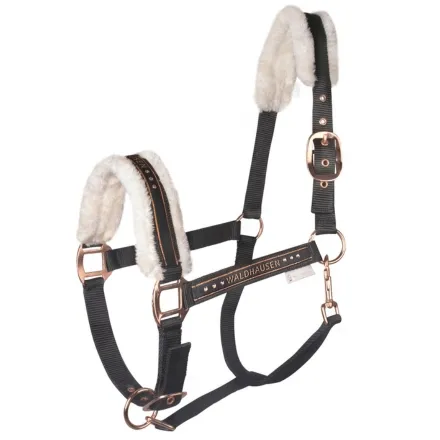 Elegant halter - Black/Rose Gold Pony