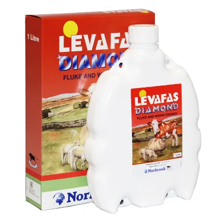 Levafas Diamond (Levamisole hyrochloride, Oxyclozanide) 1 Litre