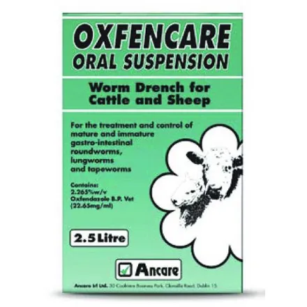 Oxfencare (Oxfendazole) 1 Litre