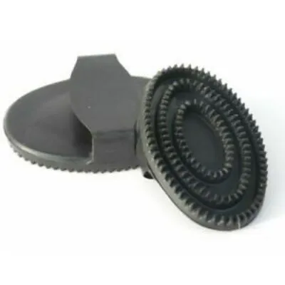 Equi-sential Rubber Curry Comb Black Small