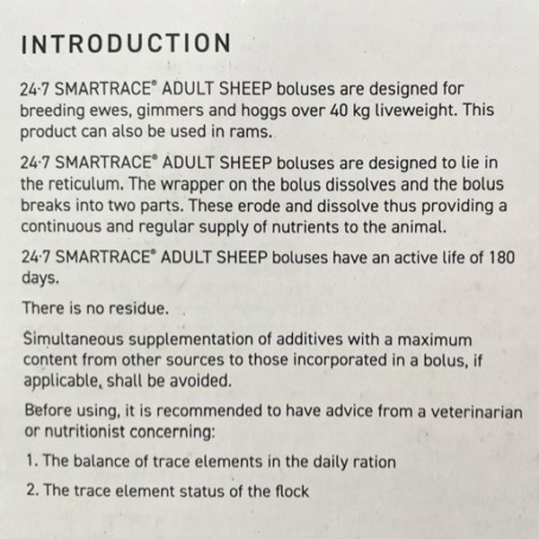 24/7 Smartrace Sheep Boluses (50 Pack)