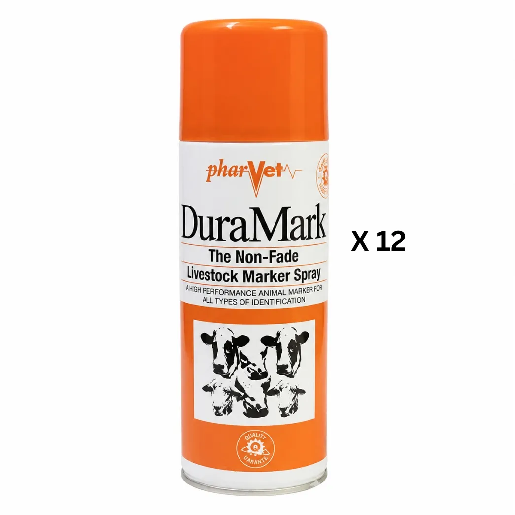 Duramark Marking Spray 400ml Orange X 12