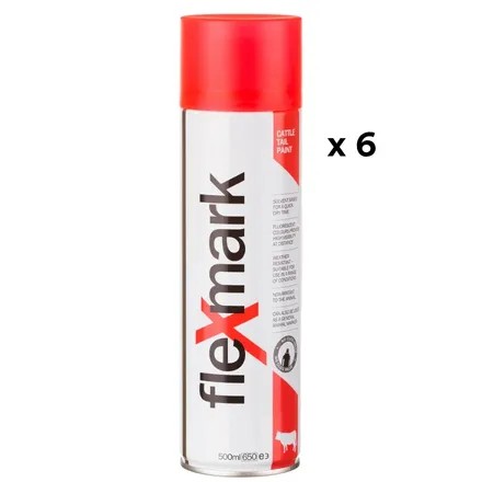 Flexmark Tail Paint 500ml Red X 6