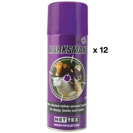 Marksman Spray 400ml Purple X 12