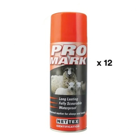 Promark Spray 400ml Orange X 12