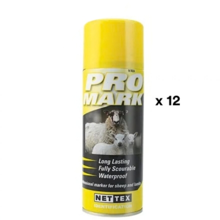Promark Spray 400ml Yellow X 12