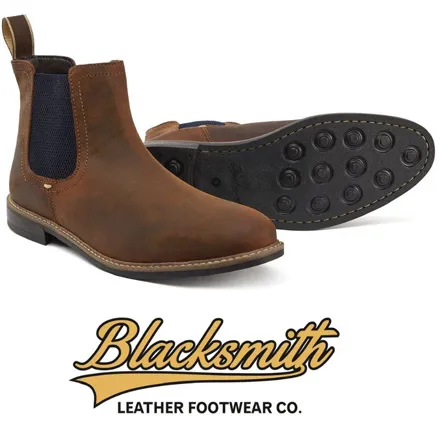 Blacksmith Dealer Boots Waxed Tan 008 UK6