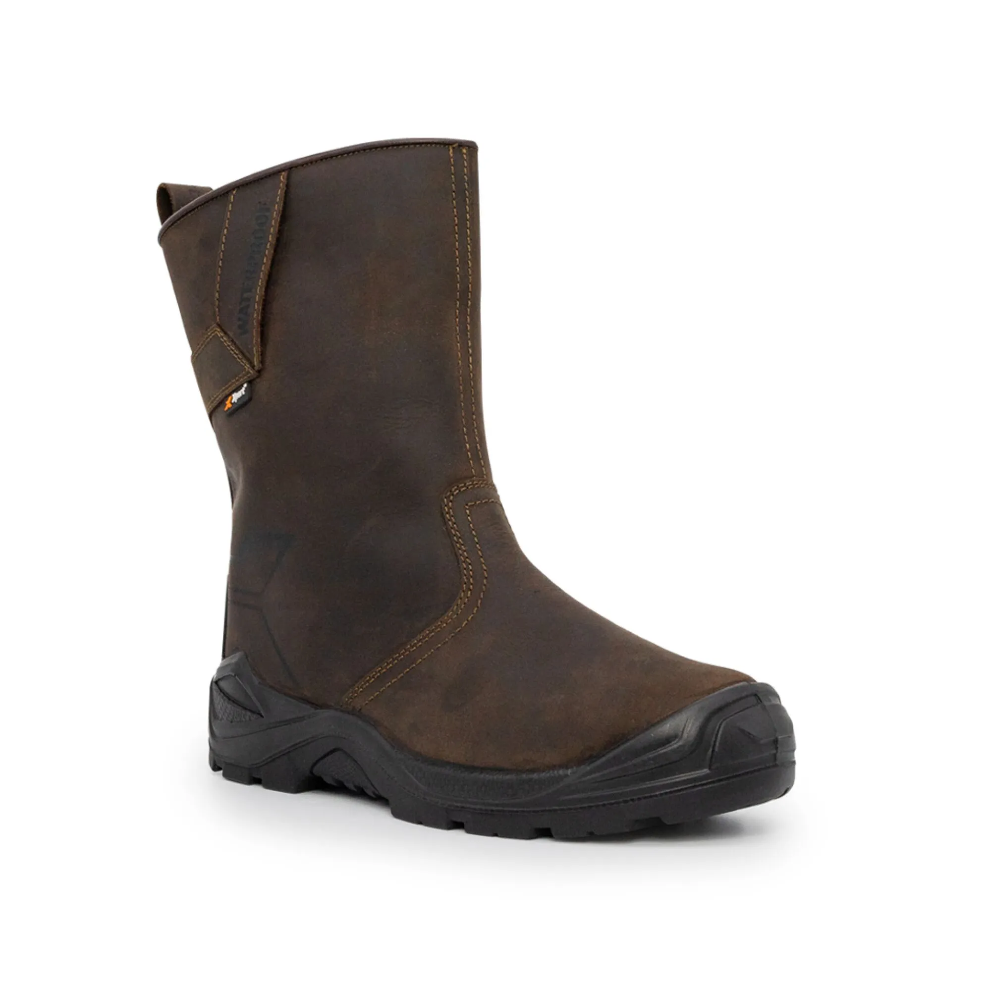 Motorized Rigger Xpert Invincible S3 Safety Waterproof Rigger Boots Brown