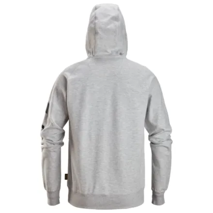 Snickers 2895 Logo Full-Zip Hoodie Grey Melange XS