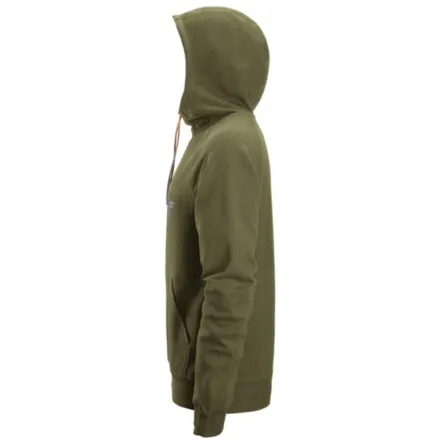Snickers 2894 Logo Hoodie Khaki Green XS