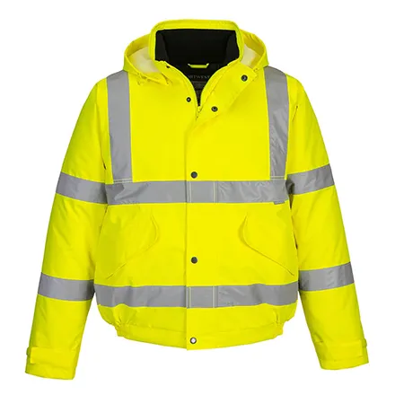 S463 Hi Vis Winter Bomber Jacket Yellow M