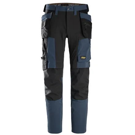 Snickers 6218 AllroundWork Stretch Trousers in Navy/Black 35Wx30L (100)