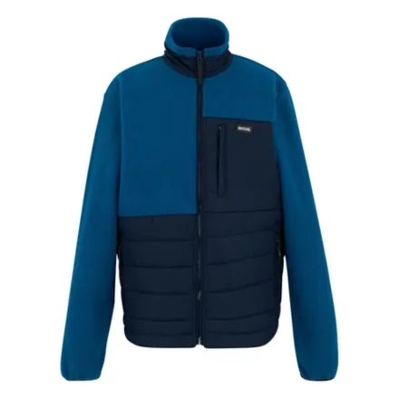 Regatta Men's Frankie Borg Hybrid Full Zip Fleece Navy Blue M