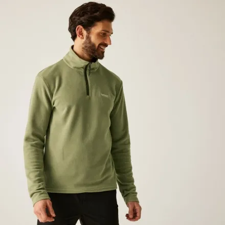 Regatta Men's Thompson Lightweight Half Zip Fleece Olive Green M