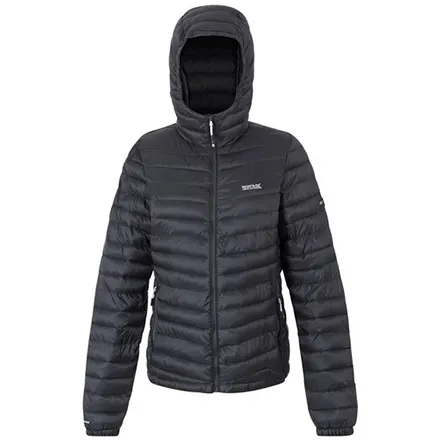 Regatta Women's Hurden Padded Jacket Seal Grey Black 14