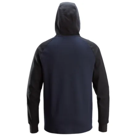Snickers 2842 Two-Coloured Half-Zip Hoodie Navy \ Black M