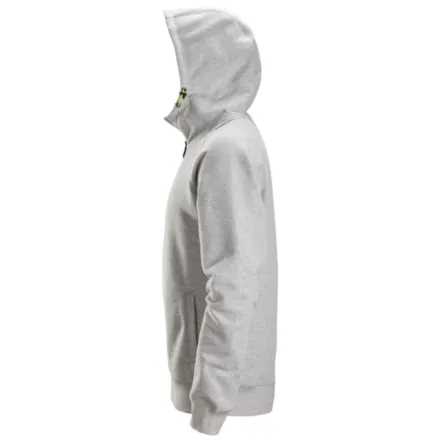 Snickers 2846 Logo Full-Zip Hoodie Grey Melange XS