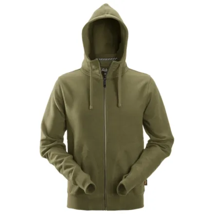 Snickers 2890 Hoodie Full Zip Khaki Green XS