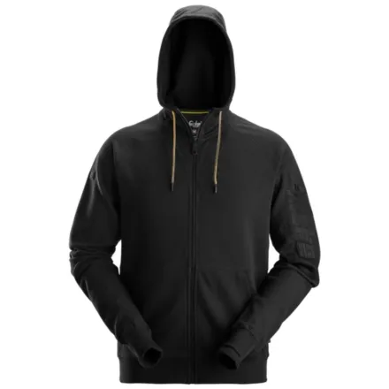 Snickers 2895 Logo Full-Zip Hoodie Black XS