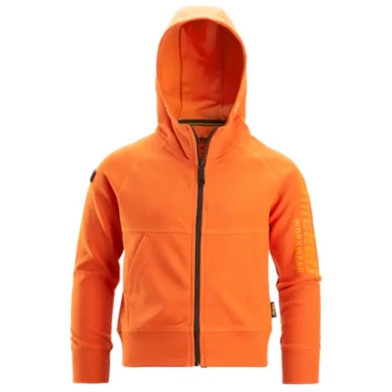 Snickers 7512 Junior Logo Full-Zip Hoodie Warm Orange 4 - 6 Years (110 / 116)