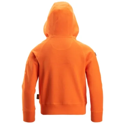Snickers 7512 Junior Logo Full-Zip Hoodie Warm Orange 4 - 6 Years (110 / 116)