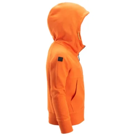 Snickers 7512 Junior Logo Full-Zip Hoodie Warm Orange 4 - 6 Years (110 / 116)