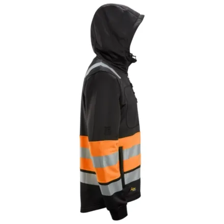 Snickers 8038 Full Zip Hi-Vis Hoodie Class 1 Orange XS