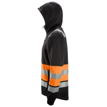 Snickers 8038 Full Zip Hi-Vis Hoodie Class 1 Orange XS