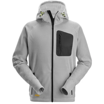 Snickers 8041 Fleece Hoodie White / Black XS