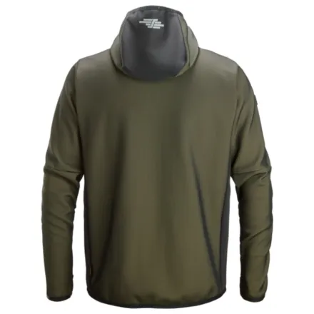 Snickers 8044 Full Zip Midlayer Hoodie Khaki Green \ Black XS