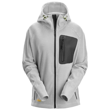 Snickers 8047 Women's Fleece Hoodie White \ Black XS